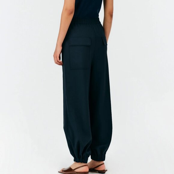 Tibi Chalky Drape Plashet Jogger, XXS, regular length, black - Picture 3 of 10